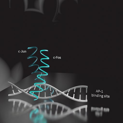 Figure 1: llustration of the transcription factor c-Fos/c-Jun bound to DNA (AP-1 binding site)